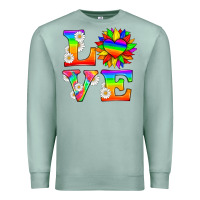 Seafoam love and sunflower Premium Sweatshirt - HRA Design Shop
