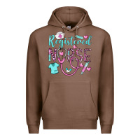 Chestnut registered nurse rn Premium Hoodie - BarkalooDesign
