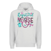 Dove Grey registered nurse rn Premium Hoodie - BarkalooDesign