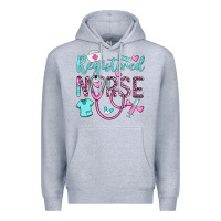 Heather Grey registered nurse rn Premium Hoodie - BarkalooDesign