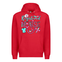 Red registered nurse rn Premium Hoodie - BarkalooDesign