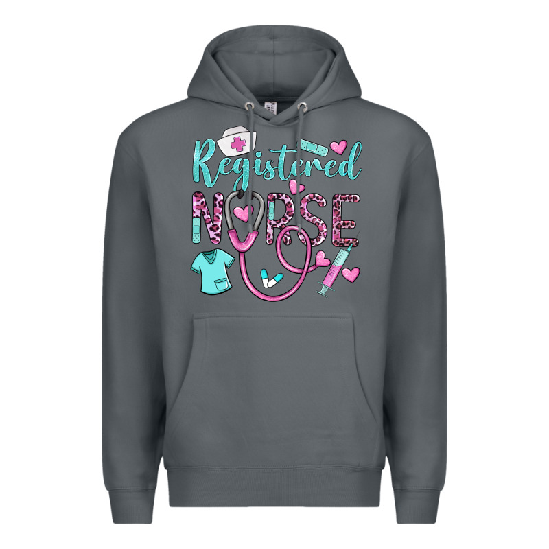 Registered Nurse Rn Premium Hoodie by BarkalooDesign | Teevron