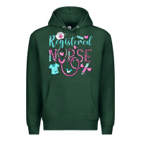 Sports Green registered nurse rn Premium Hoodie - BarkalooDesign
