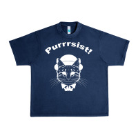 Navy Purrrsist Urban Heavy Tee - Bettercallsaul