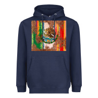 Navy mexican flag serape Heavyweight Hoodie - CTS Tumbler Store