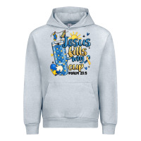 Heather Grey down syndrome jesus fills my cup Urban Hoodie - MaliasSmallBusiness