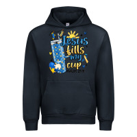 Navy down syndrome jesus fills my cup Urban Hoodie - MaliasSmallBusiness