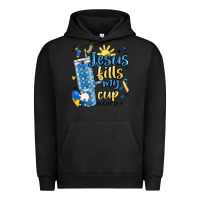 Pigment Black down syndrome jesus fills my cup Urban Hoodie - MaliasSmallBusiness