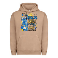 Pigment Burro down syndrome jesus fills my cup Urban Hoodie - MaliasSmallBusiness