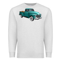 Oatmeal Heather western truck right 34 view Premium Sweatshirt - FaDigitalArtStudio