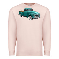 Pale Pink western truck right 34 view Premium Sweatshirt - FaDigitalArtStudio