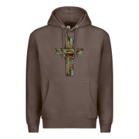 Coffee cross with thorn Premium Hoodie - BarkalooDesign