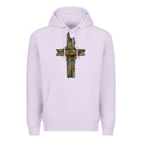 Lilac cross with thorn Premium Hoodie - BarkalooDesign