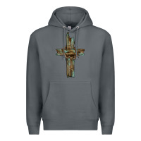 Rock cross with thorn Premium Hoodie - BarkalooDesign