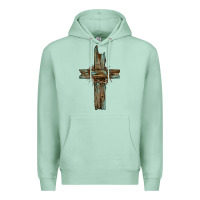 Seafoam cross with thorn Premium Hoodie - BarkalooDesign