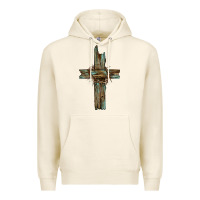Tofu cross with thorn Premium Hoodie - BarkalooDesign