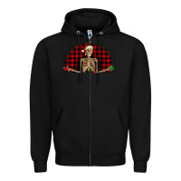 Black this is as jolly  as i get Zipper Hoodie - RanaPortraitStore