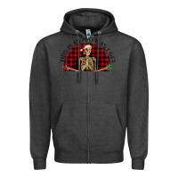 Charcoal Heather this is as jolly  as i get Zipper Hoodie - RanaPortraitStore