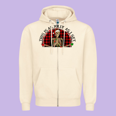Zipper Hoodie this is as jolly  as i get