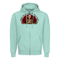 Seafoam this is as jolly  as i get Zipper Hoodie - RanaPortraitStore
