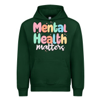Forest Green mental health matters Urban Hoodie - MaliasSmallBusiness