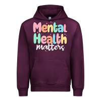 Mauve Wine mental health matters Urban Hoodie - MaliasSmallBusiness