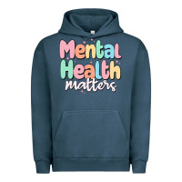 Pigment Midnight Navy mental health matters Urban Hoodie - MaliasSmallBusiness