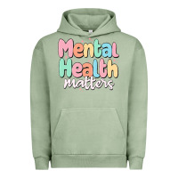 Pigment Oil Green mental health matters Urban Hoodie - MaliasSmallBusiness