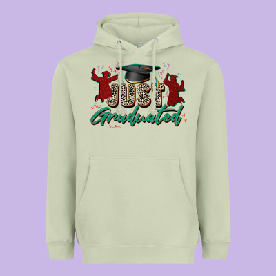 Just Graduated Heavyweight Hoodie Designed By Zillion Design Studio