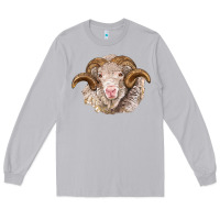 Moon Dust merino wool ram Long Sleeve Tee - BarkalooDesign