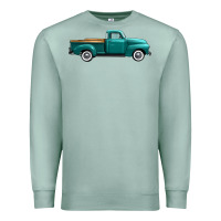 Seafoam western truck right side view Premium Sweatshirt - FaDigitalArtStudio
