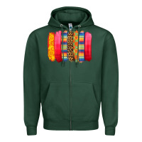 Sports Green mexican leopard brushstroke Zipper Hoodie - Zillion Design Studio