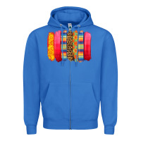True Royal mexican leopard brushstroke Zipper Hoodie - Zillion Design Studio