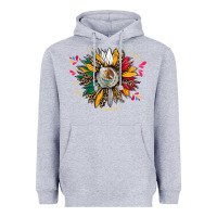 Heather Grey mexican sunflower Heavyweight Hoodie - CTS Tumbler Store