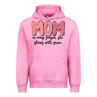 Fuchsia Pink mom in every season, she shines with grace Urban Hoodie - MaliasSmallBusiness