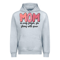 Heather Grey mom in every season, she shines with grace Urban Hoodie - MaliasSmallBusiness