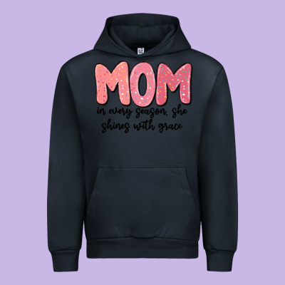Mom In Every Season, She Shines With Grace Urban Hoodie Designed By Maliassmallbusiness