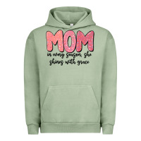 Pigment Oil Green mom in every season, she shines with grace Urban Hoodie - MaliasSmallBusiness