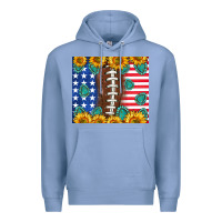 Colony Blue American football and america Premium Hoodie - NancyCooperArtShop