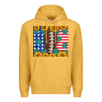 Mustard American football and america Premium Hoodie - NancyCooperArtShop