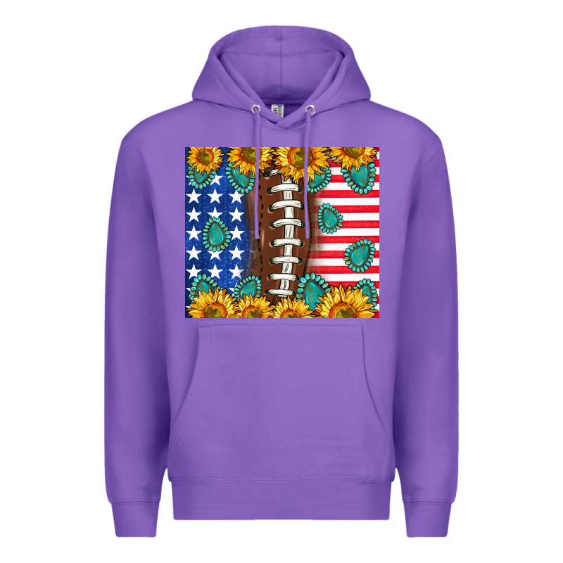 American Football And America Premium Hoodie by NancyCooperArtShop | Teevron
