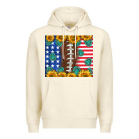 Sandshell American football and america Premium Hoodie - NancyCooperArtShop