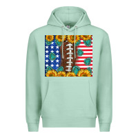Seafoam American football and america Premium Hoodie - NancyCooperArtShop