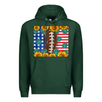 Sports Green American football and america Premium Hoodie - NancyCooperArtShop