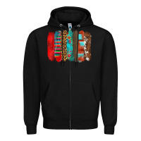 Black mexican brushstroke Zipper Hoodie - Zillion Design Studio