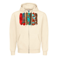 Sandshell mexican brushstroke Zipper Hoodie - Zillion Design Studio