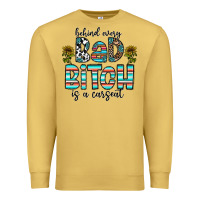 Behind Every Bad Bitch Is A Carseat Premium Sweatshirt | Teevron