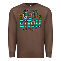 Chestnut Behind Every Bad Bitch is a Carseat Premium Sweatshirt - CowhideDigitalArt