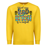 Lemon Behind Every Bad Bitch is a Carseat Premium Sweatshirt - CowhideDigitalArt