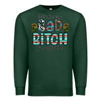 Sports Green Behind Every Bad Bitch is a Carseat Premium Sweatshirt - CowhideDigitalArt